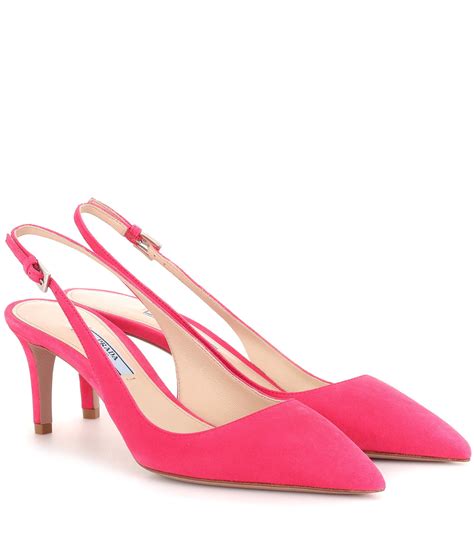 prada straw shoes leather pink gray|women's slingback Prada shoes.